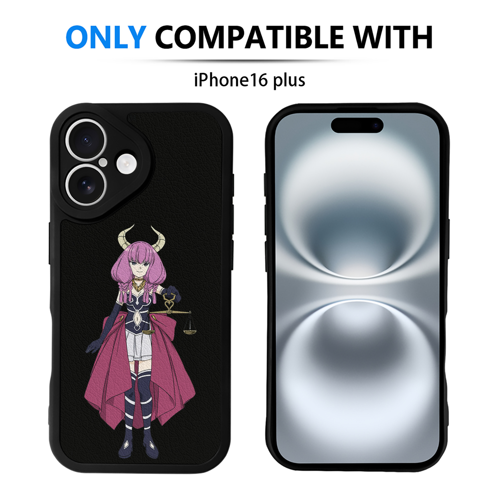 （画像用） 葬送のフリーレン Frieren 【iPhone 16シリーズ対応】シリコンスマホケース（レザー調） 材質：シリコン
